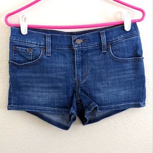 Levi's Mid-Rise Medium Wash Jean Shorts